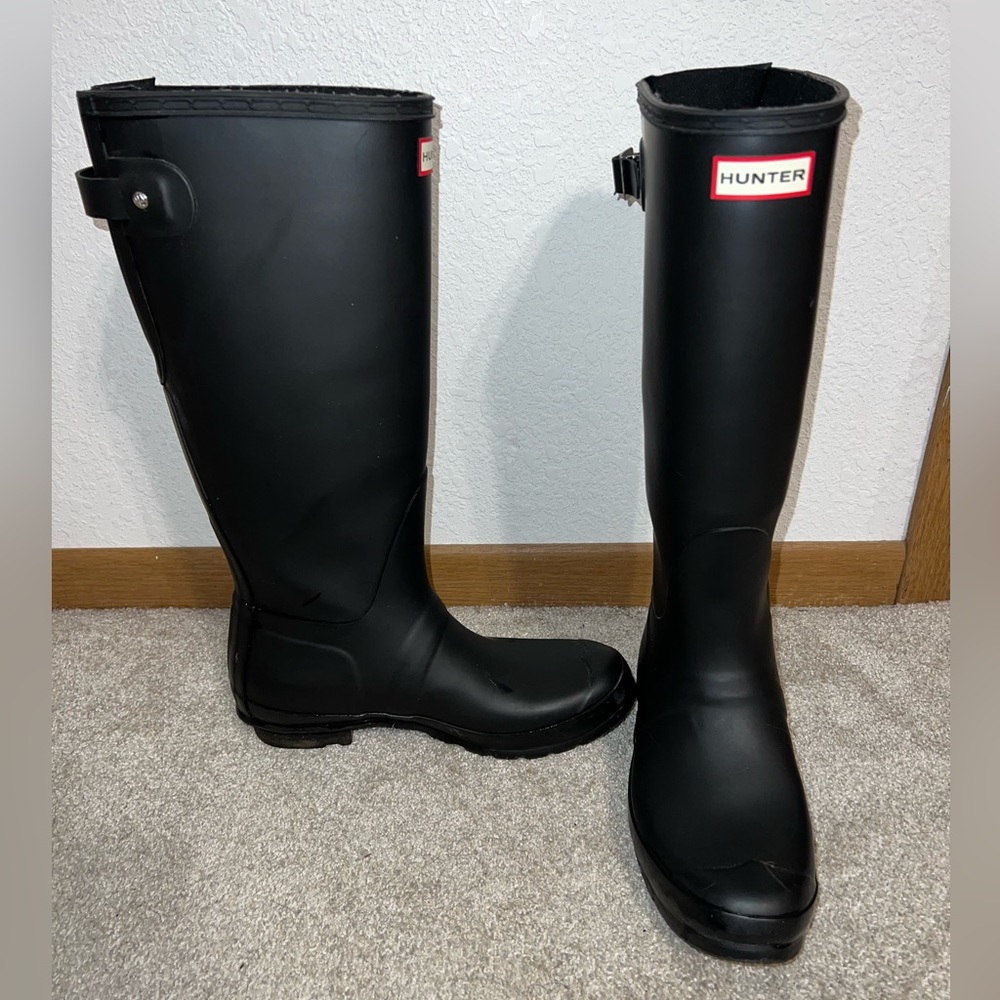 Women’s Hunter Black Calf Boots